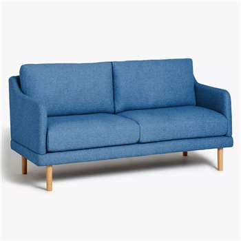 John Lewis & Partners Sweep Small 2 Seater Sofa, Light Leg, Saga Ocean (H84 x W134 x D83cm)