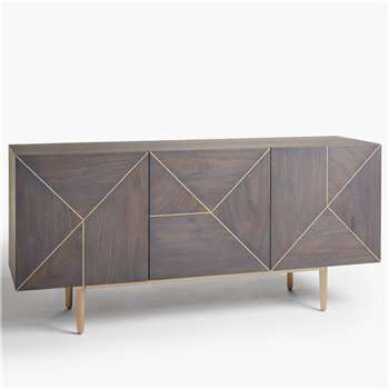 John Lewis & Partners + Swoon Mendel Sideboard, Grey (H76.5 x W162 x D45cm)