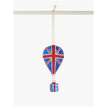 John Lewis & Partners Tourism Union Flag Balloon with Gift Bauble, Multi (Height 14cm)