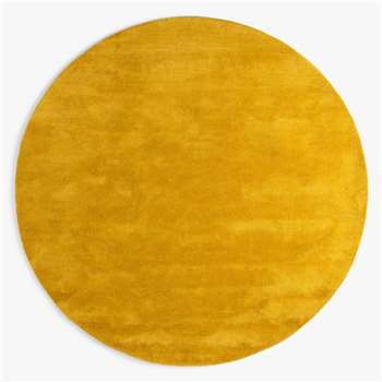 John Lewis & Partners Wellington Round Rug, Saffron (Diameter 180cm)