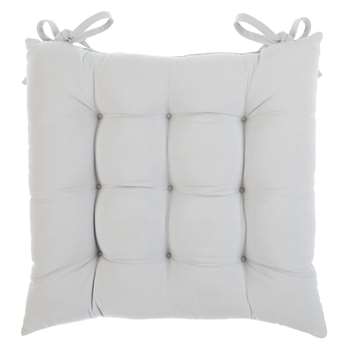 John Lewis Plain Seat Pad, Duck Egg (43 x 43cm)