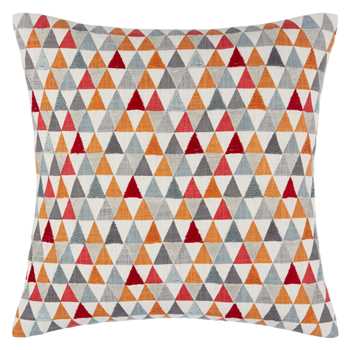 John Lewis & Partners Prism Cushion, Orange (H40 x W40cm)