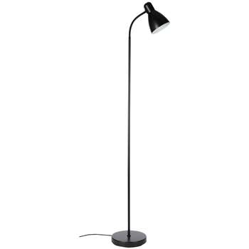 John Lewis The Basics Brandon Floor Lamp, Black (165 x 28cm)