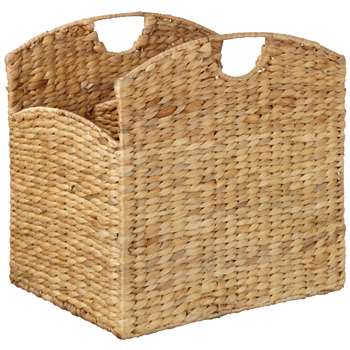 John Lewis Water Hyacinth Magazine Rack (35 x 35cm)