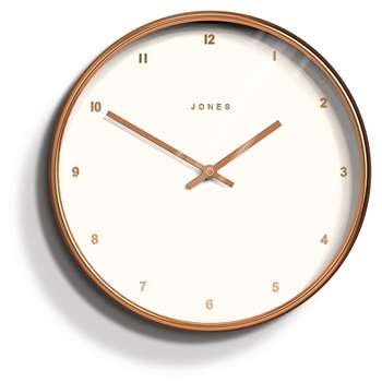 Jones - Rose Gold Studio Clock (Diameter 30cm)