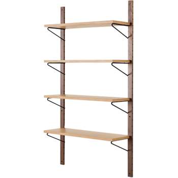 Jory Modular Shelves, Walnut and Oak (180 x 95cm)