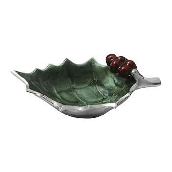 Julia Knight - Holly Sprig Bowl - Emerald - Small (Width 16.5cm)