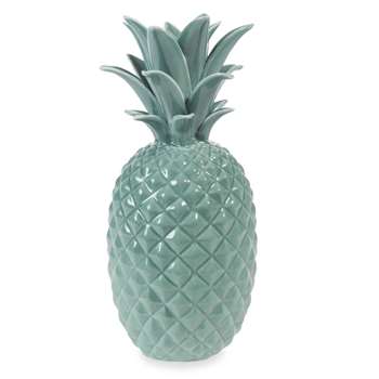 JUNGLE ceramic pineapple ornament, green (24 x 11cm)