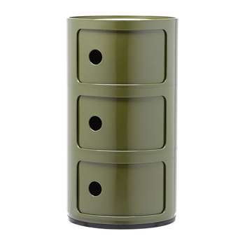 Kartell - Componibili Storage Unit - Green - Medium (H58.5 x D32cm)