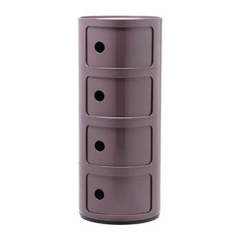 Kartell - Componibili Storage Unit - Purple - Large (H77 x W32 x D32cm)
