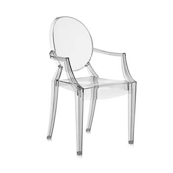Kartell - Louis Ghost Armchair - Smoke Grey (94 x 54cm)