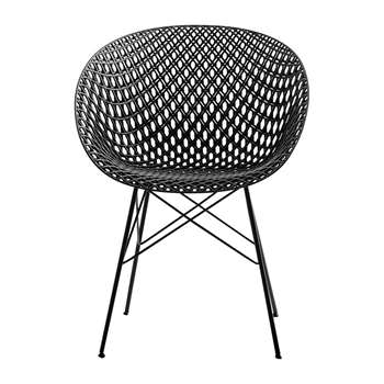 Kartell - Matrix Outdoor Chair - Black (H77 x W61 x D55cm)