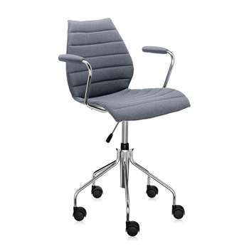 Kartell - Maui Soft Swivel Armchair - Grey (81 x 58cm)