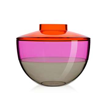 Kartell - Shibuya Vase - Orange/Violet/Smoke (22 x 27cm)