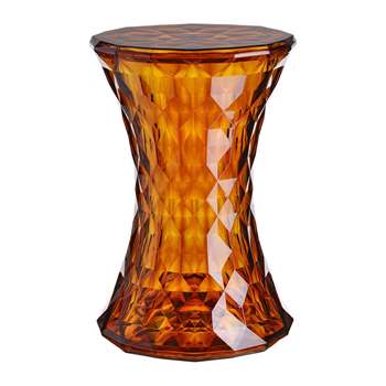 Kartell - Stone Stool - Amber (H45 x W30 x D30cm)