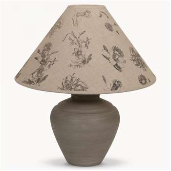Killington Grey Ceramic Lamp and Shade