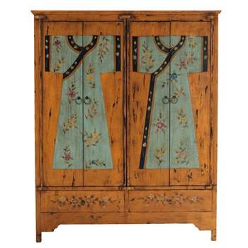 KIMONO Wooden printed wardrobe W 150cm