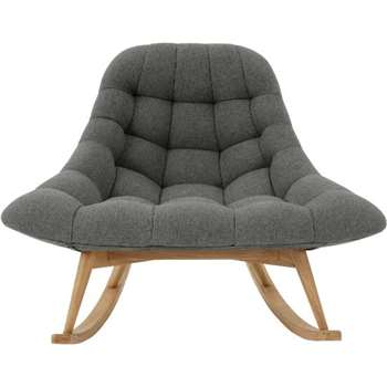 Kolton Rocking Chair, Marl Grey (H87 x W112 x D90cm)