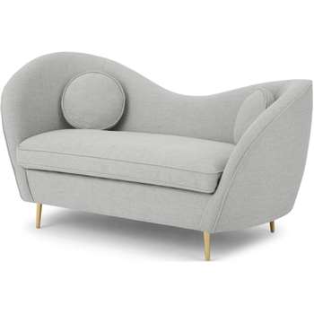 Kooper 2 Seater Sofa, Luna Grey Weave (H83 x W165 x D73cm)