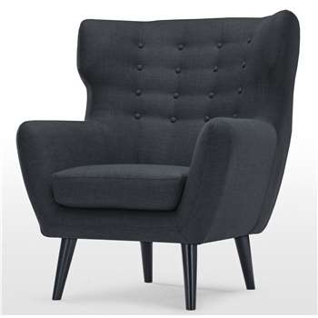 Kubrick Wing Back Chair, Anthracite Grey (105 x 91cm)