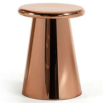 LaForma - Phil Metal Side Table in Copper (H52 x W41cm)