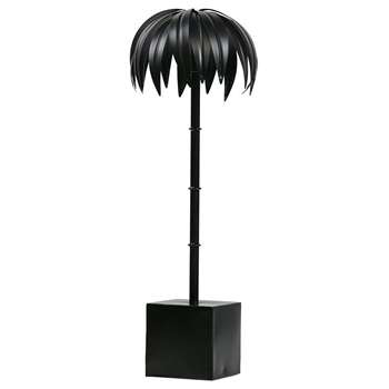 Large Decorative Palm Tree in Black (H50 X W19 X D19cm)