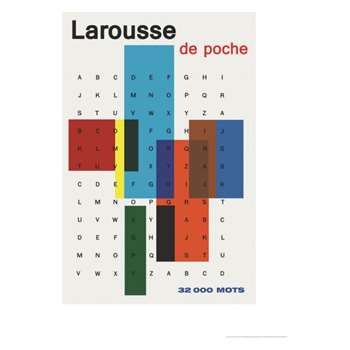 Larousse De Poche 60 x 80cm print by Vintage by Hemingway