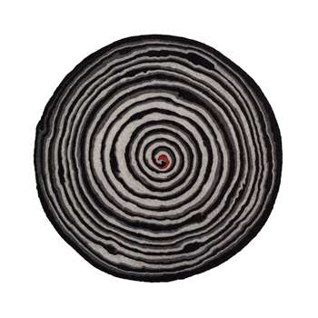 Lene Frantzen with ZigZign - Seat Slice Seat Pad - 038cm - Black & White