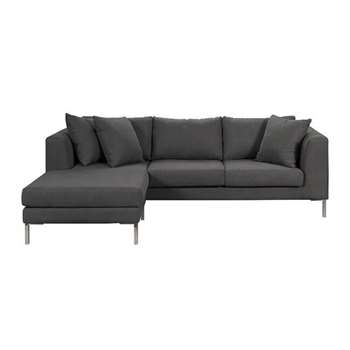 Linear Corner Sofa Smoke Grey (67 x 229cm)