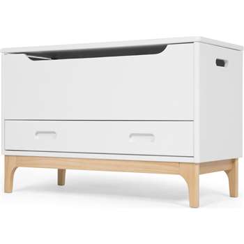 Linus toy box, pine and white (58 x 90cm)