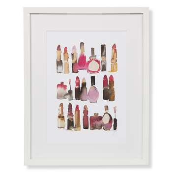 Lipsticks Print Framed Print (42 x 25cm)