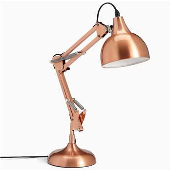 LOFT Metallic Task Lamp, Copper (48 x 14cm)