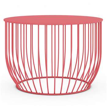 Lois Coffee Table, Coral (H40 x W58 x D58cm)