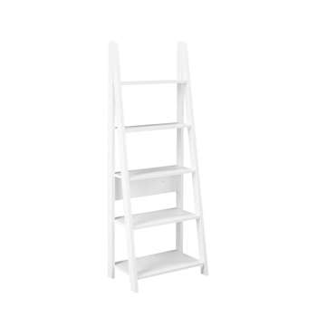 LPD Tiva Ladder White Bookcase (Width 64cm)