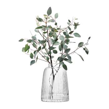 LSA International - Pleat Vase - Clear (H26 x W19 x D19cm)