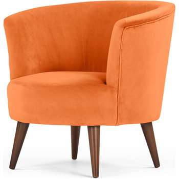 Lulu Scoop Chair, Chatelet Orange (76 x 77cm)