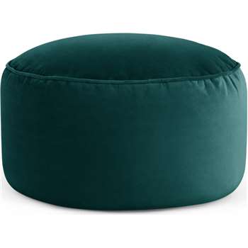 Lux Velvet Floor Cushion, Seafoam Blue Velvet (H30 x W60 x D60cm)