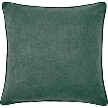 Maggie Textured Cotton Cushion, Teal (55 x 55cm)