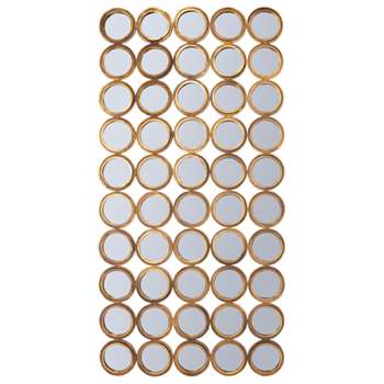 Magritte Mirror - Antique Gold (H205 x W102cm)