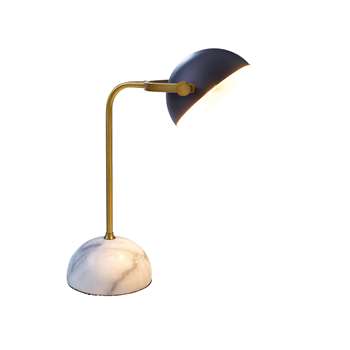 Marble spherical base table light (48 x 18cm)