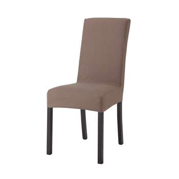 Margaux Cotton chair cover in taupe (100 x 47cm)