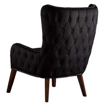 Margonia Armchair Black (H100 x W71 x D85cm)