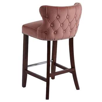 Margonia Barstool Blush Pink (H94 x W48 x D50cm)