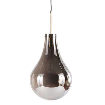MICK Black Smoked Glass Globe Pendant (47 x 29cm)