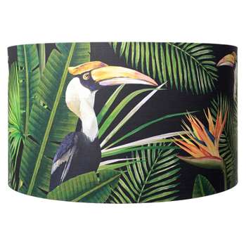 MINDTHEGAP - Birds of Paradise Drum Lamp Shade - Large (H30 x W55 x D55cm)