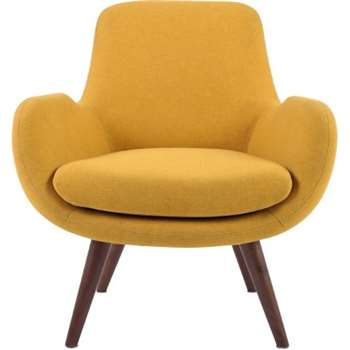 Moby Accent Armchair, Yolk Yellow (H87 x W73 x D76cm)