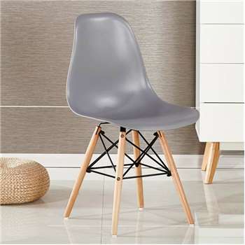 Moda Eiffel Chair, Grey (82 x 47cm)