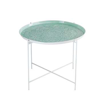 MOHEA Mint Green Metal End Table (50 x 61cm)