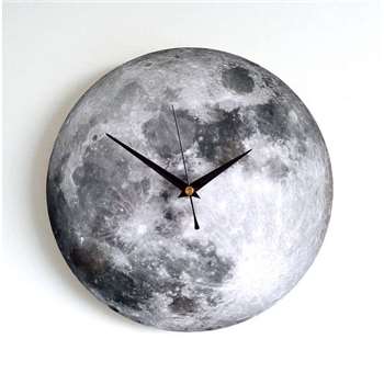 Natural Clocks - Moon Wall Clock (Diameter 25cm)