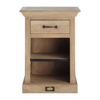 NATURALISTE Bedside table with drawer in mango wood (60 x 45cm)